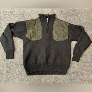 Beretta 1/4 zip lined wool sweater